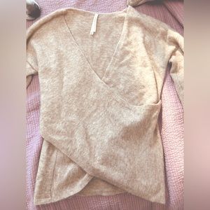 Aritizia Babaton Group crossover sweater- alpaca and wool